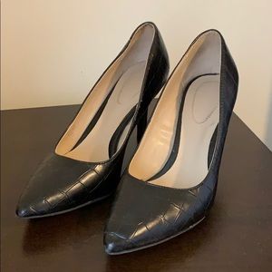 Black Croc Pumps Size 7.5M